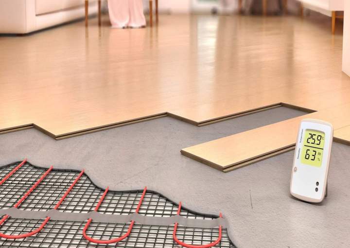 Pose de membrane pour plancher chauffant Rive-Nord